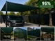 Затеняющая сетка «Клевер» 95% 1.5×100 м — максимально плотное затенение и сильная защита от солнца и перегрева | идеально для навесов, террас и двора - изображение 7