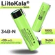 Аккумулятор 18650 LiitoKala 34B-N 3400 mAh Li-Ion под пайку с никелевой лентой U-tags 8А, 3.7V (19308) - изображение 1