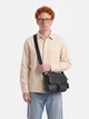 Сумка кросс-боди мужская из натуральной кожи Coach Hudson Crossbody Bag In Signature Canvas BG-COA-92 Черная (196395313471) - изображение 6
