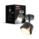 Світильник точковий накладний поворотний без лампи MAXUS Spot Flora Base GX53 Black Golden - зображення 1