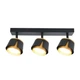 Світильник точковий накладний поворотний без лампи MAXUS Spot Flora Base GX53x3 Black Golden - зображення 2