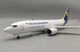 Колекційна модель пасажирського літака 1:85 Boeing 737-800 МАУ Міжнародні Авіалінії України з LED підсвіткою салону 47 см - зображення 3
