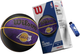 Мяч баскетбольный Wilson NBA Team TieDye BSKT LA Lakers SI Size 7 в подарочной коробке + насос (WZ4007803XP) - изображение 1