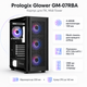 Корпус для ПК Prologix Glower GM-07RBA Midi-Tower без БП ATX/MicroATX/Mini-ITX ARGB Black - изображение 2