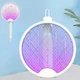 Електрична мухобійка ракетка від комах Electric Mosquito Swatter Акумуляторна антимоскітна лампа від комарів та мух - зображення 1