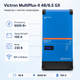 Инвертор с чистой синусоидой Victron Energy MultiPlus-II 48/6k5/100-50 GX 230V 1 фаза 6 кВт 100А Синий - изображение 2