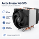Кулер процесорний Arctic Freezer 4U-SP5 4U AMD SP5 360 Вт 3300 об/хв Black/Silver (ACFRE00158A) - зображення 2