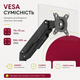 Настольное крепление для монитора ITech 17"-32" Black (MBSG-02F) - изображение 5