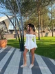 Женское платье и мини шорты / Белый 42-44 - изображение 5