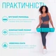 Коврик для йоги, пилатеса и фитнеса EasyFit EF-1924-MTB, противоскользящий, TPE, Бирюзовый, 183×61×0,6 см. - изображение 7