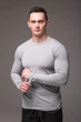 Лонгслив мужской базовый R.A. Long Grey серый 2249-L - изображение 7