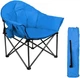 Раскладное кресло для кемпинга HIGH POINT SPORTS XXL / до 150 кг / Голубой Б/В - изображение 1