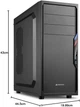 Корпус для ПК Sharkoon VS4-V / USB 3.0 / Без БЖ / Чорний (101653744) - Уцінка - зображення 6