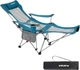 Раскладное кресло для кемпинга #WEJOY Cyan Mesh 2 в 1 / до 136 кг / Голубой Б/В - изображение 1