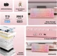Игровая механическая клавиатура AULA F75 / Три режима подключения / Dream Sakura Switch / Pink - изображение 6