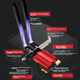 PERCKO Intel AX210 Pro Gigabit 5G Wireless Network Card, WiFi 6E, Intel PCI-E Network Card for Desktop Computers, Bluetooth Gaming, Linux Computer WiFi Receiver - изображение 6