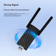 Внешний беспроводной USB-адаптер Newmine AC1800 Dual-Band 5G, приемник Wi-Fi 6 для настольных компьютеров (1800 Мбит/с), усилитель сигнала для ноутбуков с функцией проникновения сигнала сквозь стены. - изображение 4