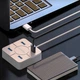 Newmine HUB3100 USB 3.0 концентратор, високошвидкісна 4-портова док-станція розширення, чотирипортовий адаптер для ноутбука, багатопортовий кабель-подовжувач, чорний - зображення 5