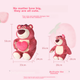 Мягкая плюшевая игрушка MINISO Disney «Клубничный мишка с сердечком», подарок на день рождения для детей. - изображение 5