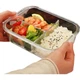 Термостойкие стеклянные контейнеры для хранения продуктов Demars, ланч-бокс для микроволновой печи, для офисных работников, с 3 отделениями, 1000 мл + 400 мл круглый контейнер + сумка + набор столовых приборов - изображение 1