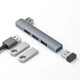 Бездротова USB-док-станція для ноутбука Youlianxing з прямим підключенням, встановлювана з лівого боку, USB-розгалужувач 1-к-4, розширювальний концентратор, USB-концентратор, USB-флеш-накопичувач, миша, клавіатура. - зображення 11