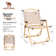 Стул складной CAMEL Kemit P016 кемпинговый, хаки/желтый - изображение 4