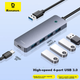 Универсальный USB 3.0-концентратор Baseus, док-станция, зарядное устройство, разветвитель, адаптер-конвертер для ноутбуков Huawei и Lenovo с разъемом Type-C, длина кабеля 0,5 метра. - изображение 9
