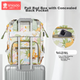 Сумка Xinandai Mommy Bag, багатофункціональний рюкзак великої місткості для подорожей, легка та зручна сумка для зберігання грудного молока для мам та немовлят, дизайн Green Olen - изображение 7