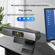 Веб-камера для комп'ютера Lenovo ThinkPlus, 1080p HD з мікрофоном, що підключається до зовнішнього пристрою для відеоконференцій на планшеті або ноутбуці MCAFHD01+ - зображення 8