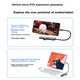 Розширювальна док-станція UNITEK Type-C на HDMI-перехідник, швидка зарядка PD, концентратор USB-C, сумісний з Apple MacBook Neo, комп'ютерами Huawei, телефонами, планшетами, USB-адаптером - зображення 10