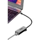 Мережевий адаптер aigo R01 USB – Ethernet RJ45 100 Мбіт/с, металевий - зображення 2
