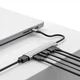 Док-станція розширення Youlianxing Type-C — HDMI, шестиканальний USB-C-хаб, адаптер для навушників 3,5 мм, конвертер 4K, сумісна з хмарними комп'ютерами Huawei і ZTE, ноутбуками, смартфонами та планшетами. - зображення 5
