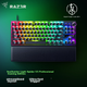 Razer Huntsman V3 Professional Gaming Edition, аналогові оптичні перемикачі, механічна клавіатура, дротова клавіатура, кіберспортивна ігрова клавіатура, 87 клавіш, RGB Chroma, чорний - зображення 3