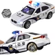 Детская игрушечная машинка из сплава Cawndilla Families, полицейская машина BMW для мальчиков 3-6 лет со звуком и светом, инерционная модель, декоративный подарок на день рождения. - изображение 3