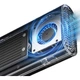 Корпус для жорсткого диска ORICO USB4, сумісний з Thunderbolt 4/3, портативний корпус для жорсткого диска M.2 NVMe, підходить для ноутбука Apple Mac Mini SSD, твердотільний накопичувач розширення TCM2-чорний - зображення 3
