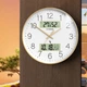 Часы настенные радиоуправляемые Timess, вечный календарь, температура/влажность, 35 см - изображение 5