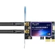 EB-LINK Intel 7265 Chip, PCI-E встроенная беспроводная сетевая карта для настольных компьютеров, WiFi 5 двухдиапазонный 1200 Мбит/с, Bluetooth 4.2, гигабитная сетевая карта, PCIE игровая сетевая карта для настольных компьютеров - изображение 1