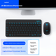 Беспроводной офисный комплект клавиатуры и мыши Logitech MK245Nano [корпоративного класса], компактная мини-клавиатура и мышь с беспроводным приемником 2,4 ГГц, черный [скидка при заказе одной единицы] - изображение 4