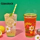 Кружка GLASSLOCK Wigglewiggle стеклянная для воды и кофе, для женщин, 500мл - изображение 2
