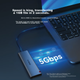 ThinkPlus Lenovo Мобильный твердотельный накопитель, 512 ГБ, 560 МБ/с Высокоскоростной компьютерный PSSD, Прямое подключение к телефону, Type-C, Офисный жесткий диск, Серия TSD302 - изображение 4
