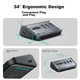 USB-концентратор Yottamaster USB 3.2, 4-портовая док-станция расширения, многопортовый адаптер, совместимый с компьютерами Black Myth: Wukong и настольными компьютерами, с разъемом питания Type-C, длина кабеля 0,5 метра. - изображение 5