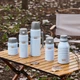 Термокружка THERMOS с вакуумной изоляцией, термосупница объемом 520 мл, термоконтейнер для обеда из нержавеющей стали 316, бутылка для воды с широким горлышком и ложкой, TSK2-520S BK - изображение 8
