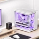 Корпус JONSBO TK-2 White, изогнутый панорамный ATX (корпус из алюминиевого сплава, поддержка двух 360-мм радиаторов, блок питания ATX, 9 мест для вентиляторов, Type-C Gen2) - изображение 7