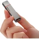 Портативный SSD-накопитель Thinkplus Lenovo, 128 ГБ, скорость передачи данных 1000 МБ/с, USB 3.2, большой емкости, подходит для телефона, компьютера и офиса, TU100Pro, серый. - изображение 1
