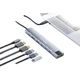 Док-станция расширения Acasis Type-C, HDMI-концентратор, разветвитель DP-концентратора, монитор 8K, Thunderbolt 4, гигабитная сеть, тройной экран 2K 240 Гц, быстрая зарядка Apple DS-9904. - изображение 2