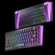 Геймерська магнітна клавіатура DAREU COOL68 Ice black Дротова, RGB Підсвічування, lightbox, 68 keys, 8000Hz/s., Switch 0.1mm. Rapid Trigger UA + ENG - зображення 3