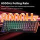 Геймерська магнітна клавіатура DAREU COOL68 Ice black Дротова, RGB Підсвічування, lightbox, 68 keys, 8000Hz/s., Switch 0.1mm. Rapid Trigger UA + ENG - зображення 11
