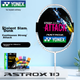 Бадминтонная ракетка YONEX Astrox High-Power All-Carbon Advanced Competition AX10, белая с глянцево-черным покрытием, с предварительно натянутыми струнами и обмоткой для рукоятки в комплекте. - изображение 11