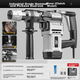 Ударная дрель Oulaide Electric Hammer Impact Drill для бетона, электрическая отбойная молоток с трехступенчатой предохранительной муфтой, многофункциональный промышленный отбойный молоток для бетона. - изображение 5