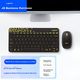 Logitech MK240 Nano [корпоративний клас] Бездротовий комплект офісної клавіатури та миші, компактний, наддовгий час роботи від батареї, з бездротовим приймачем 2.4G, чорний [знижка за одне замовлення] - зображення 4